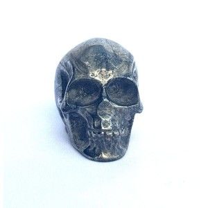 Natural Chalcopyrite Skull, Mineral Specimen, Crystal, Reiki, Healing 1.5"